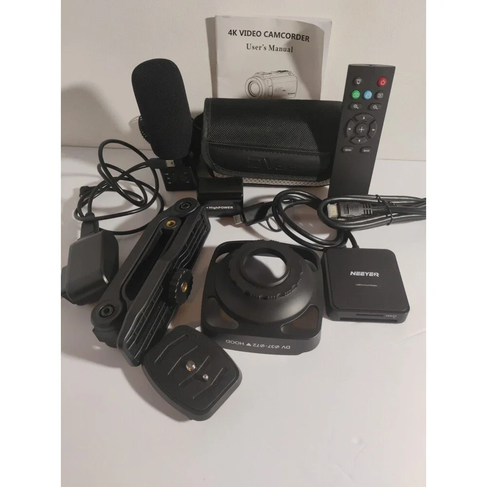 4K Ultra-HD 48 Mega Pixels Video Camcorder with Accessories And Camera Bag